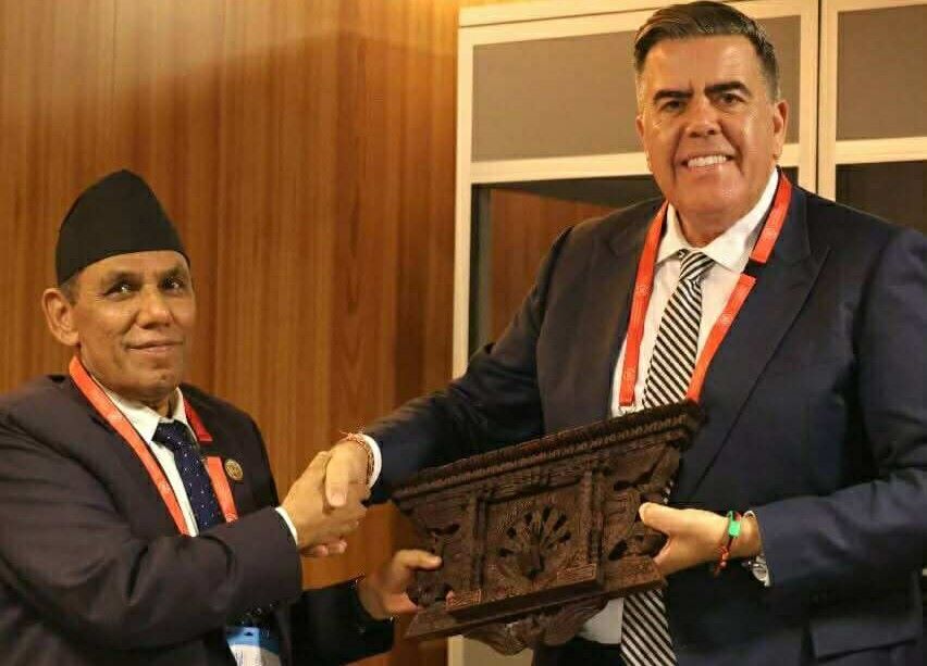 Image of राष्ट्रिय सभा अध्यक्ष दाहाल र अस्ट्रेलियाका सभामुख मिल्टन डिक विच भेटवार्ता